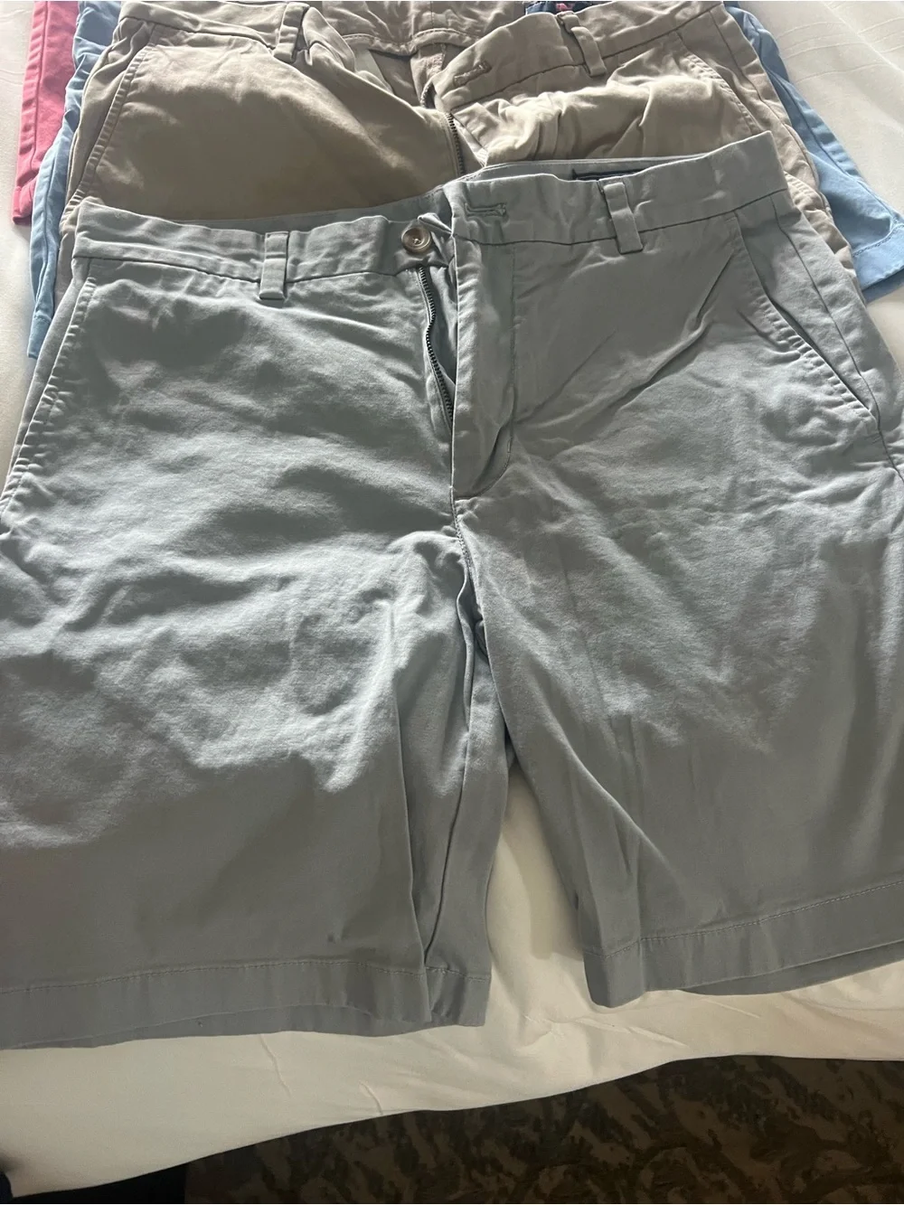 Vineyard Vines Men’s Chino Shorts - Navy, Tan, Light Blue, Coral, Gray